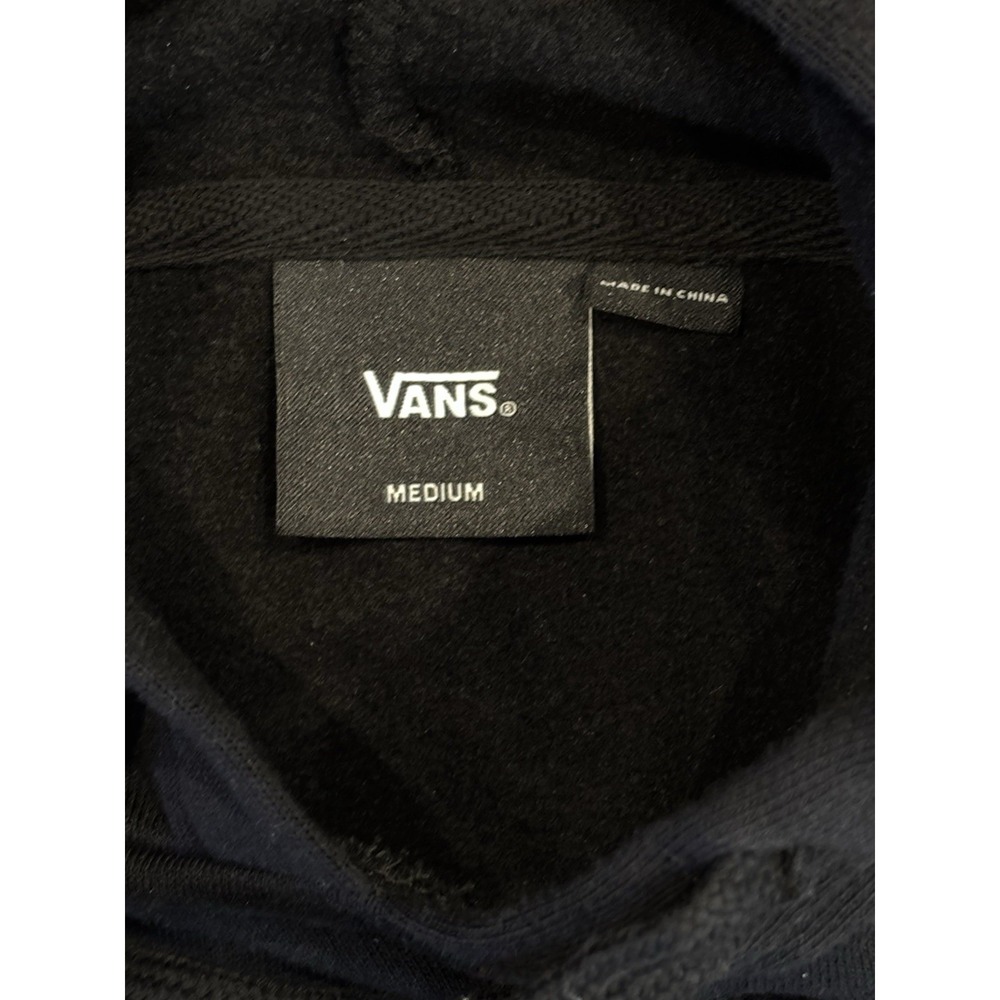 Vans Barbed Floral pink and white flowers Floral Sleeve Hoodie Black Pullover M - Picture 15 of 15